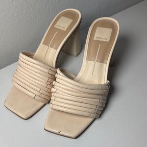 Dolce Vita Cream Block Heel Heels